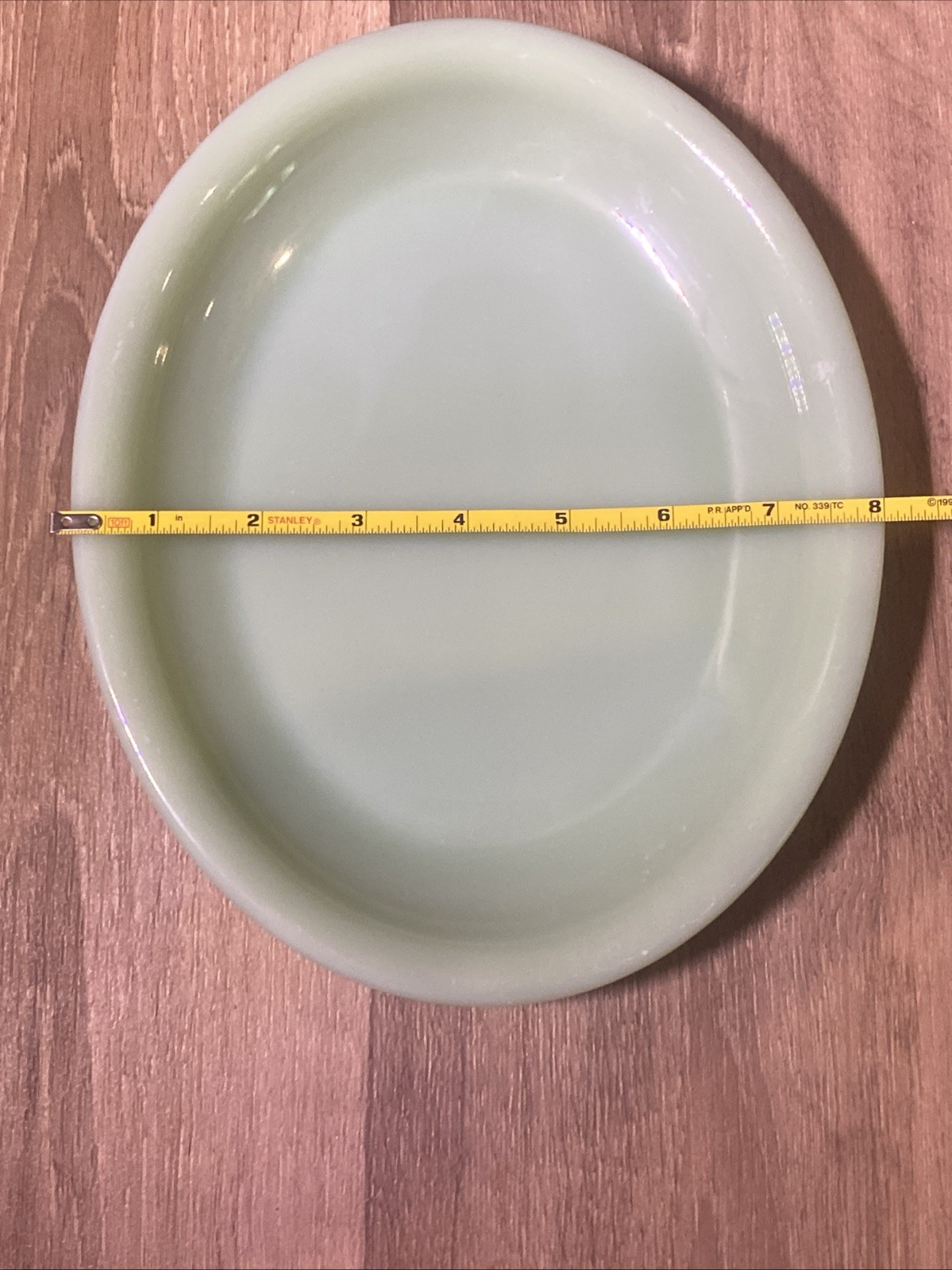 FIRE KING JADEITE Oval Football Platter 9.75 x 7.75 in. ANCHOR HOCKING Rare