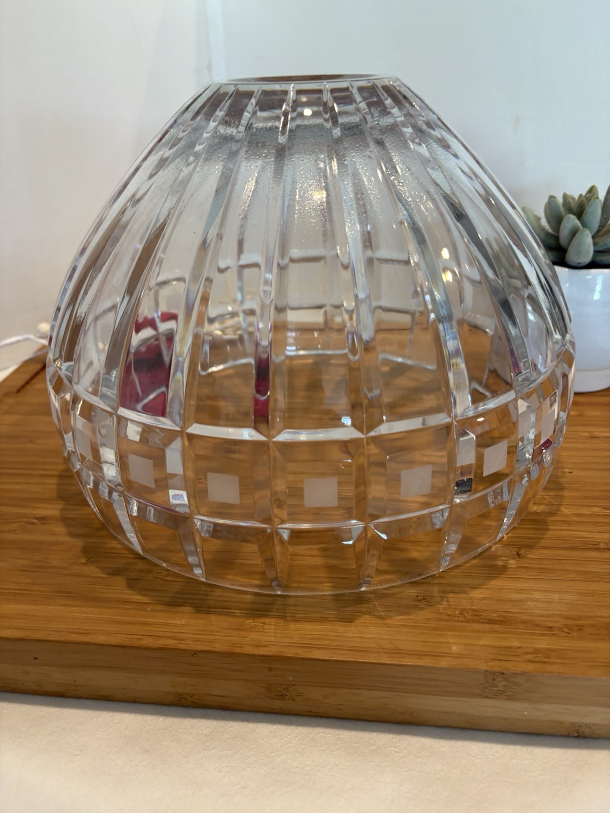 Waterford Marquis Crystal QUADRATA Crystal Bowl 7″ Poland New Soup Fruit Bowl