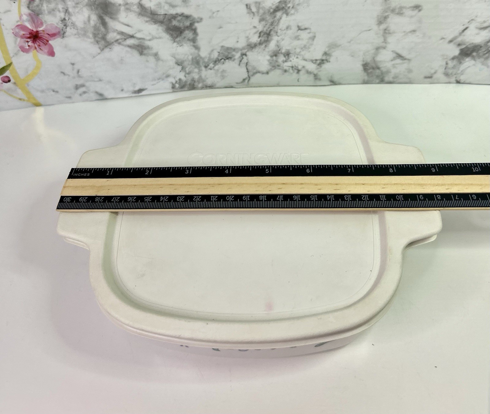 Vintage CorningWare Country Cottage A-1-BCasserole Dish W/Lid Hearts Flowers 1L