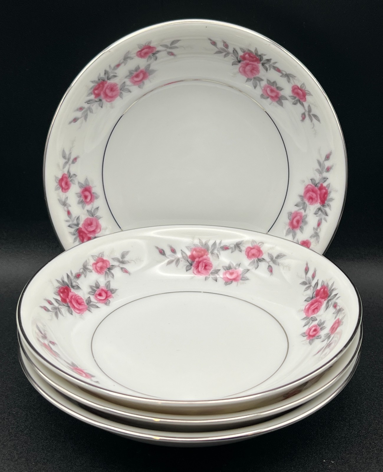 Kyoto Rose Garland China 5.5″ Bowls Set of 4 | Vintage