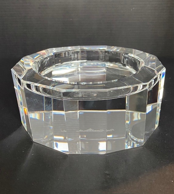 Rosenthal Crystal Faceted Trinket Dish Germany 4.25″ Vintage