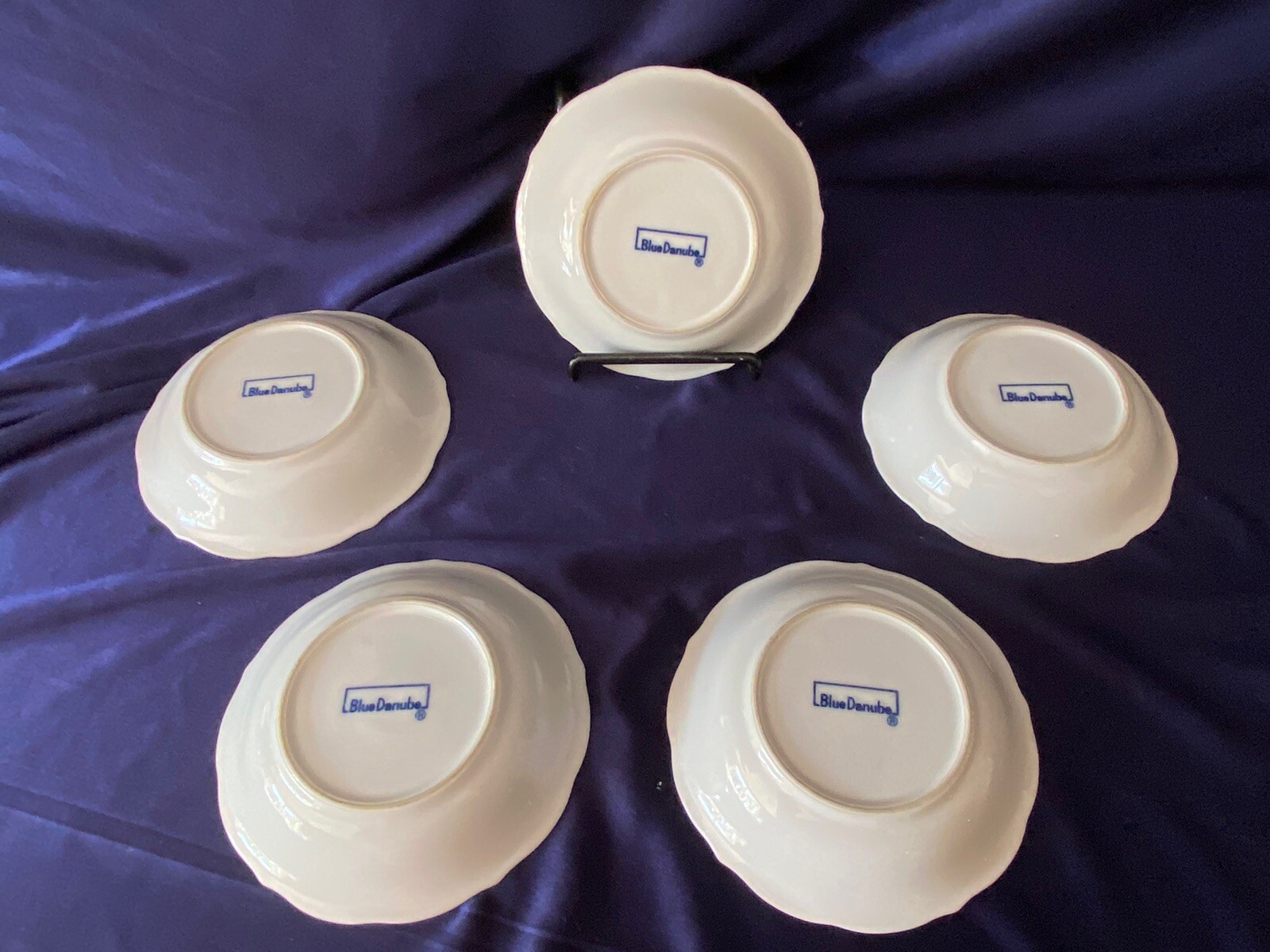 Blue Danube By Lipper 5 Berry Dessert Bowls 5.5″ Rectangle Mark