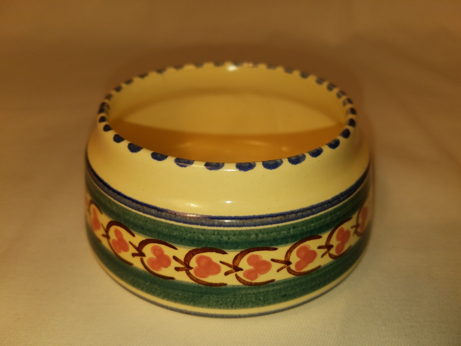 Honiton Pottery Small Bowl Made in Devon, England 4 1/4″ diameter & 2 1/8″ tall