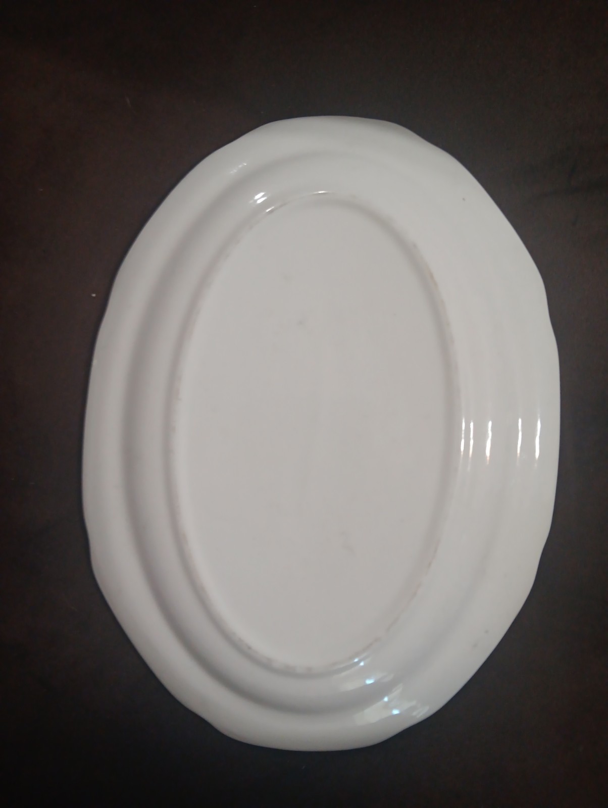 vintage scalloped wavy border ironstone platter