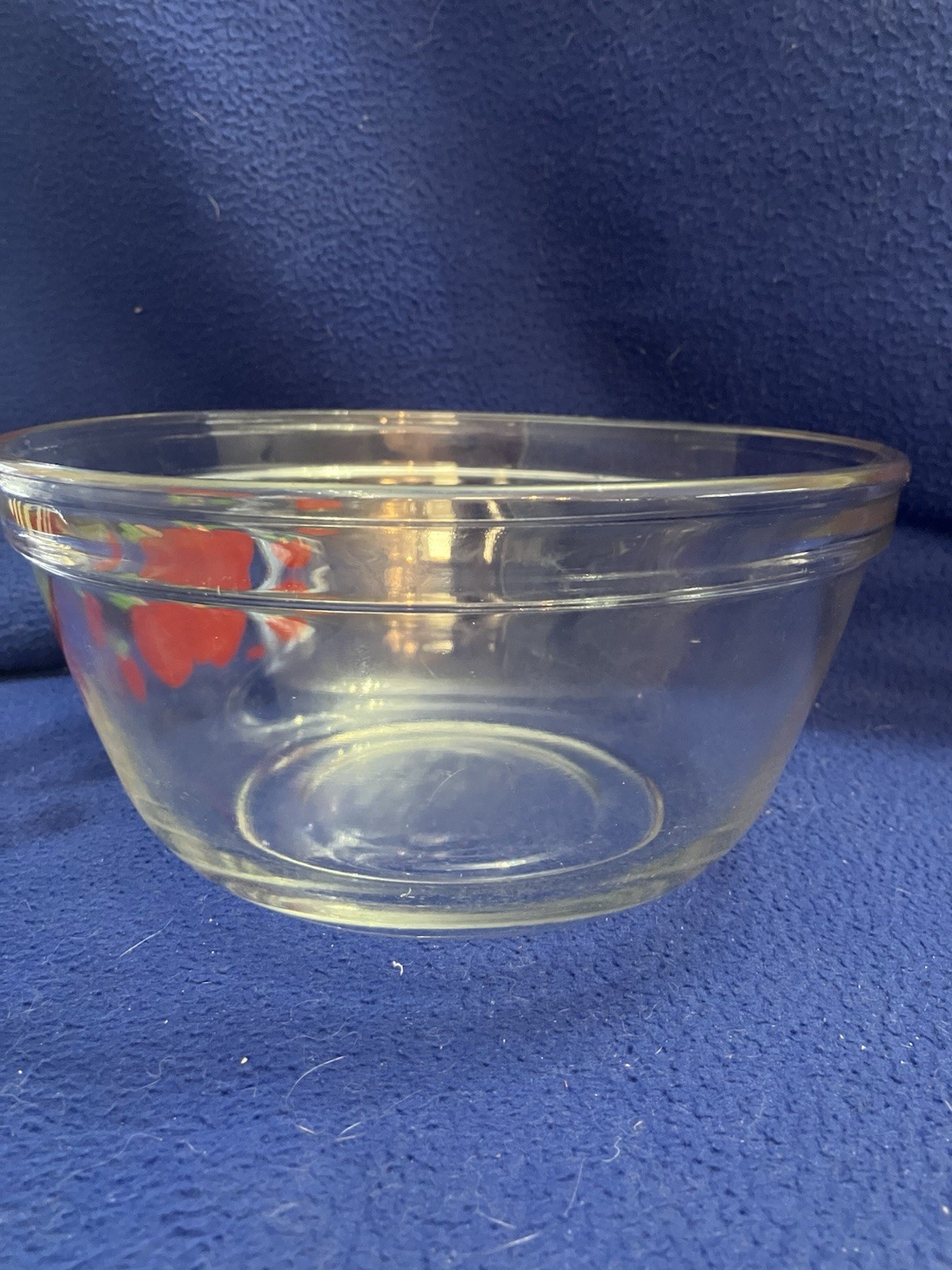 Vintage Anchor Hocking Red & Black Buffalo Plaid 2.5 qt Mixing Bowl, 1980s