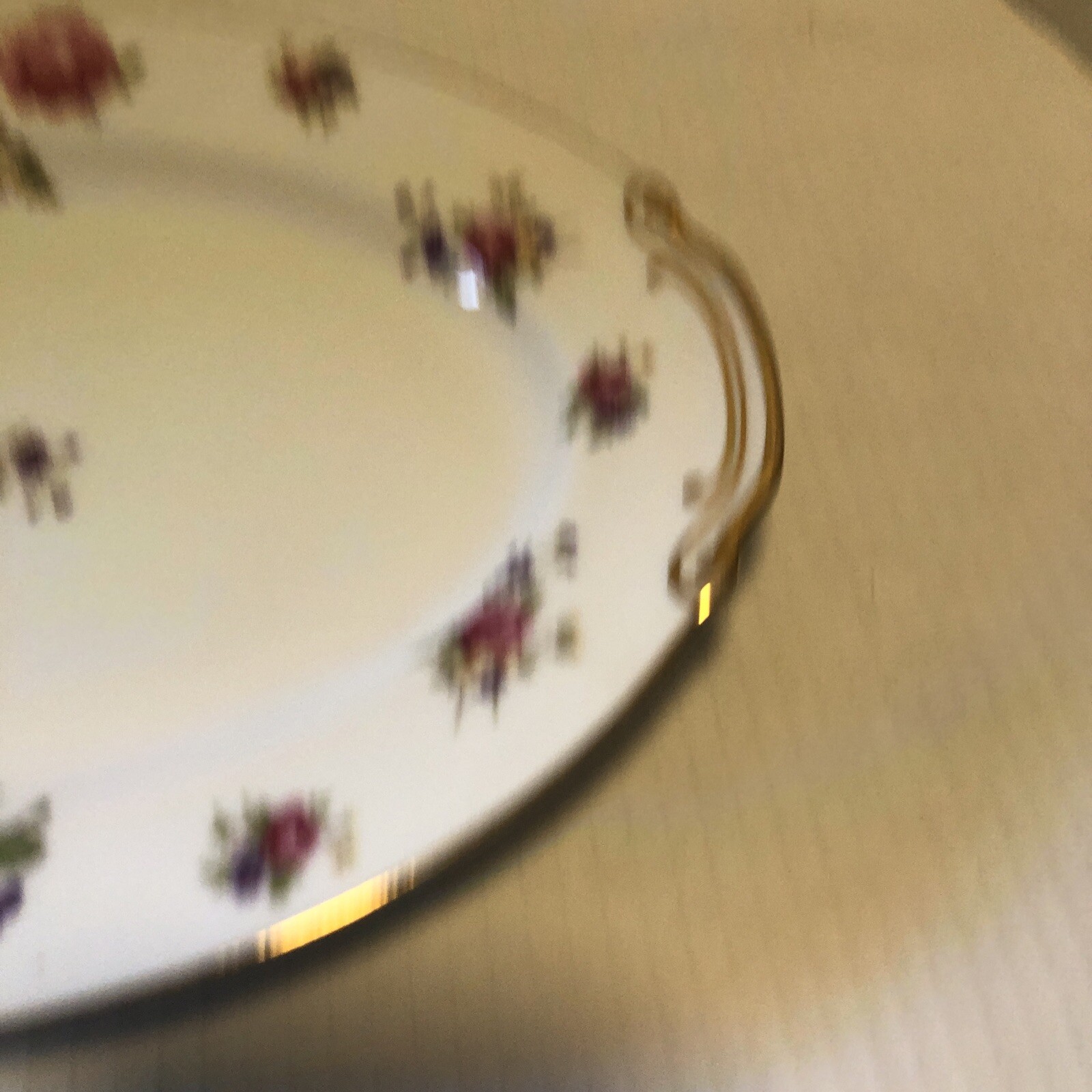 Sango China, San 28 12 1/8″ Oval Serving Platter, Made in Occupied Japan