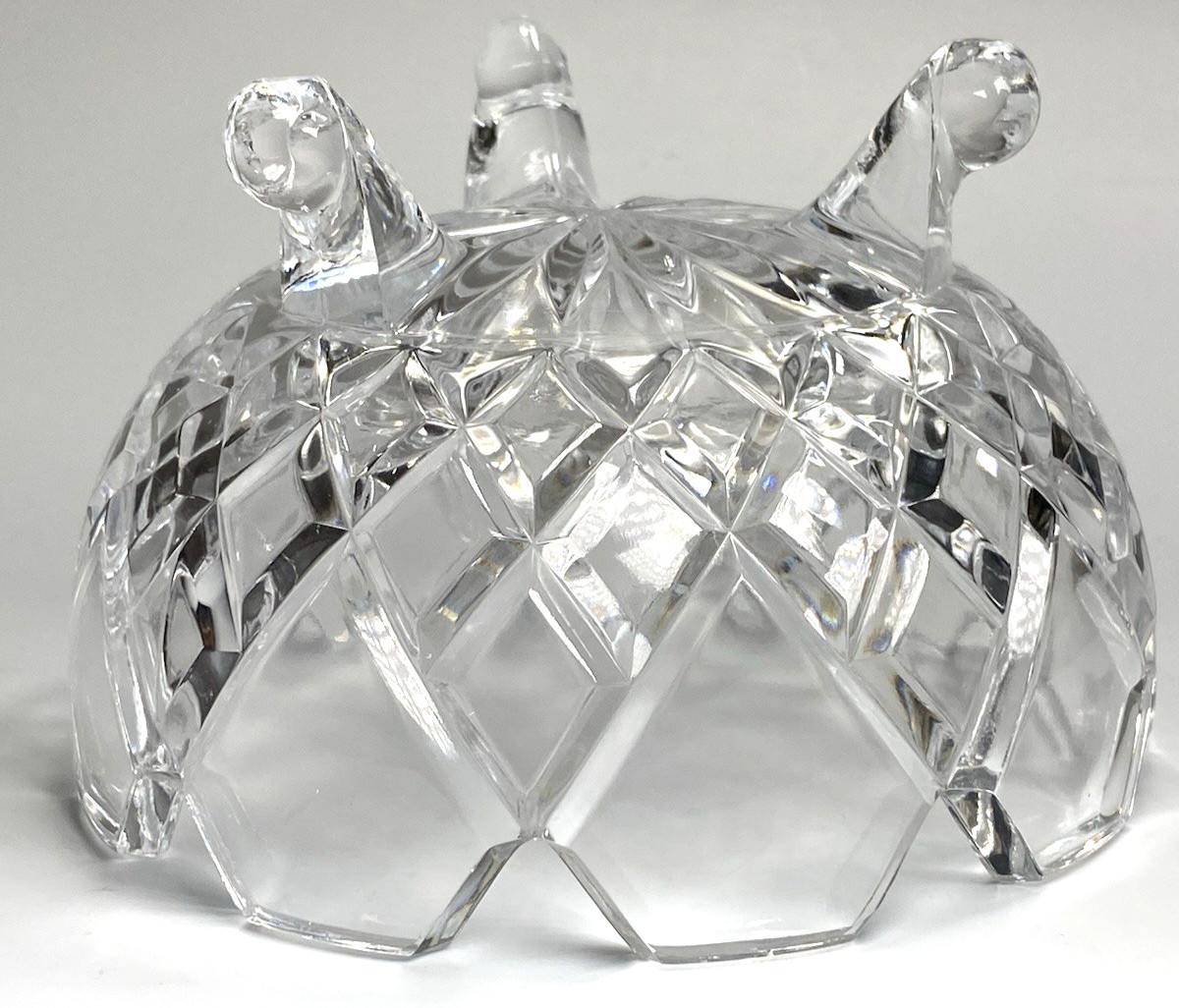 Pretty Three Footed Lead Crystal/Glass? Candy Dish/Bowl