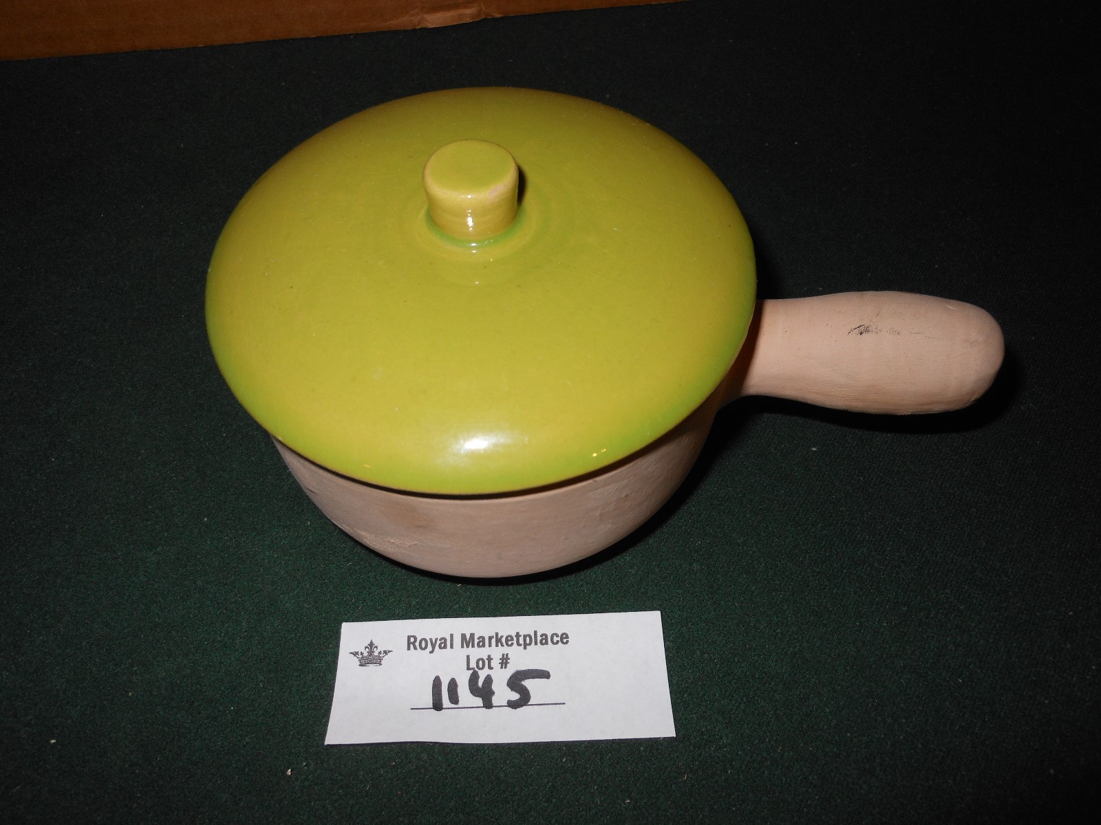 La Solana Clay Pottery Company Individual Serving Casserole Covered Bowl Vintage