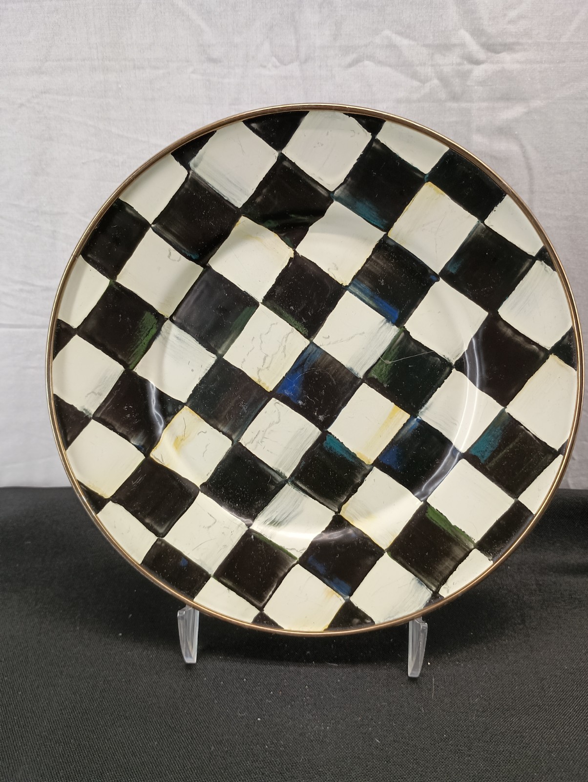 MacKenzie Childs Courtly Check Plate 8″ wide