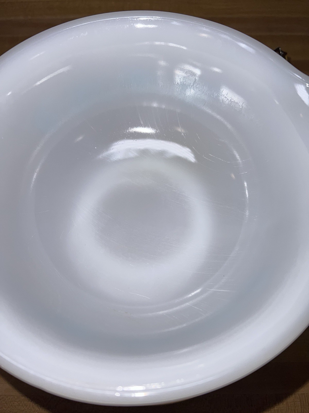 Vintage Glasbake Milk Glass Blue Thistle Flower Bowl Set Of 2 EUC 8.5 And 9”