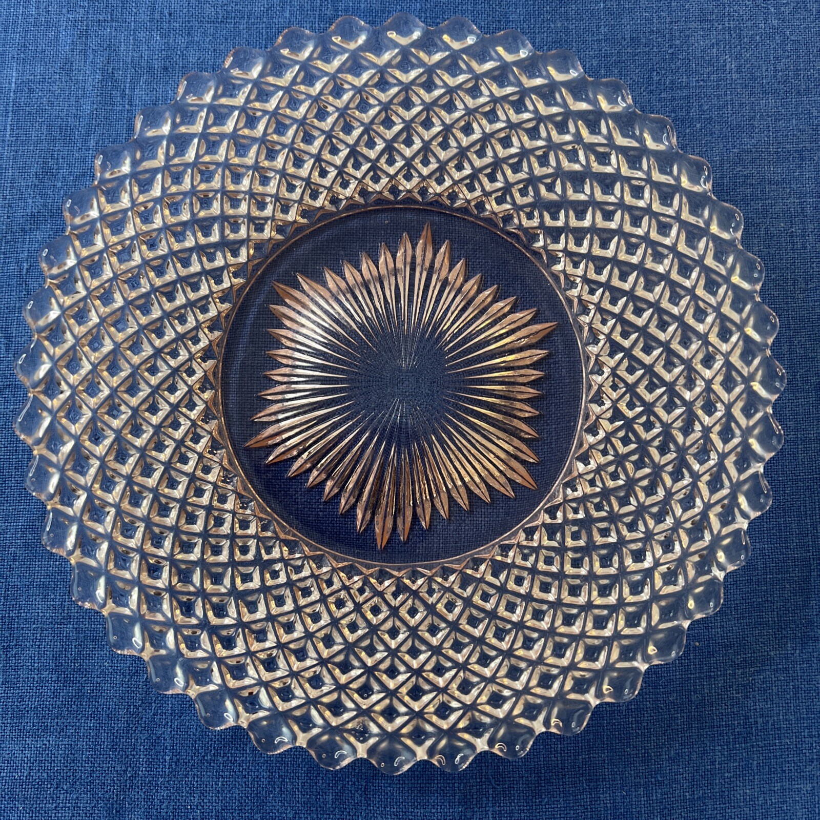Westmoreland Dessert plate Depression Glass English Hobnail Pink 6.25 in