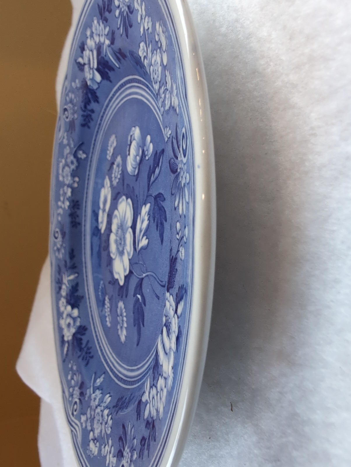 VTG SPODE Botanical 1820 BLUE ROOM COLLECTION 7.5 PLATE – ENGLAND