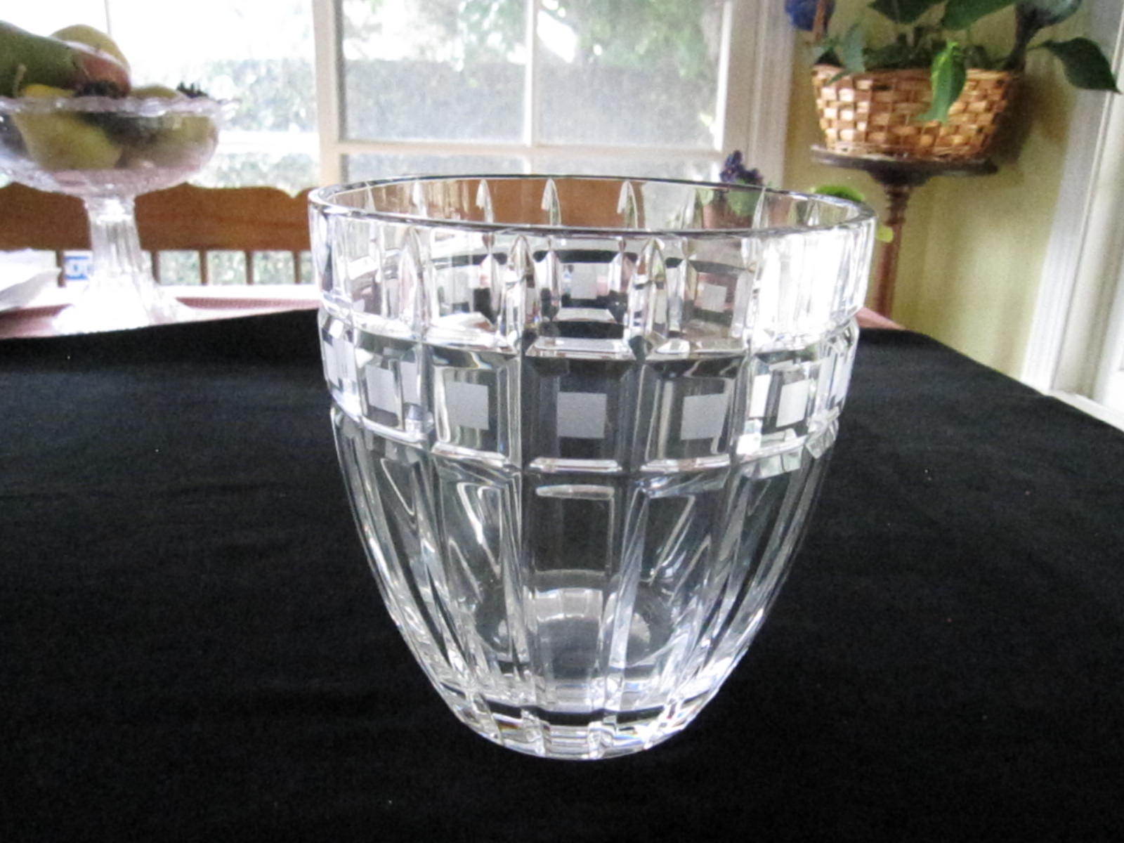 MARQUIS WATERFORD “QUADRATA” BOWL”; 6 3/4″H, 6 1/2″W, EXCELLENT CONDITION!