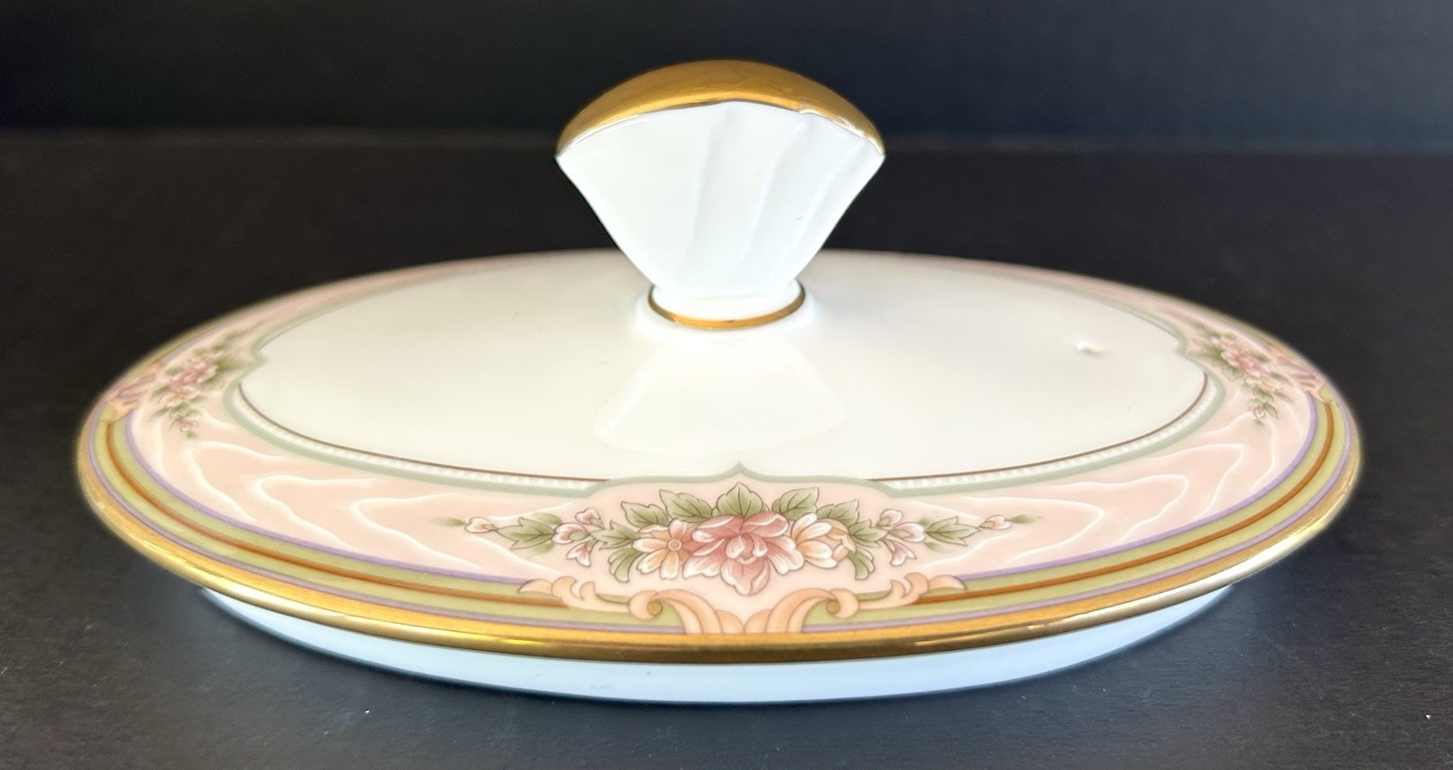 Noritake Bone China Romanticize Teapot Pot Pink Floral Band