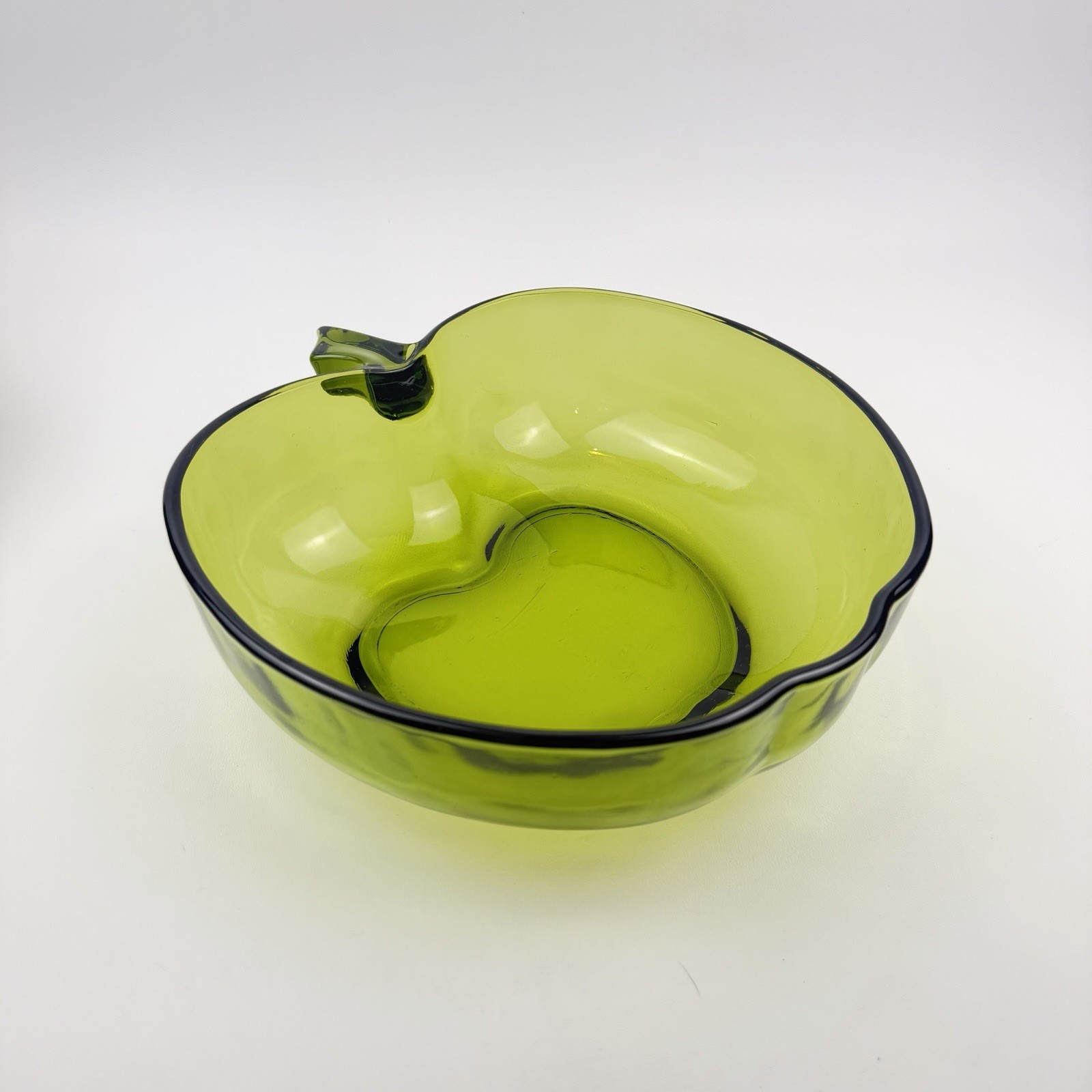Vintage Hazel Atlas Serving Bowl Utensils 7 Orchard Ware Large Green Salad Bowls