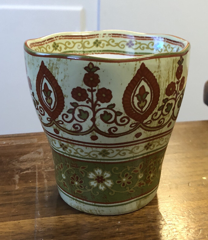 222 FIFTH – 1 Porcelain Fine China Coffee Mug /Cup KASHMIR Pattern 12oz -4.25″ H