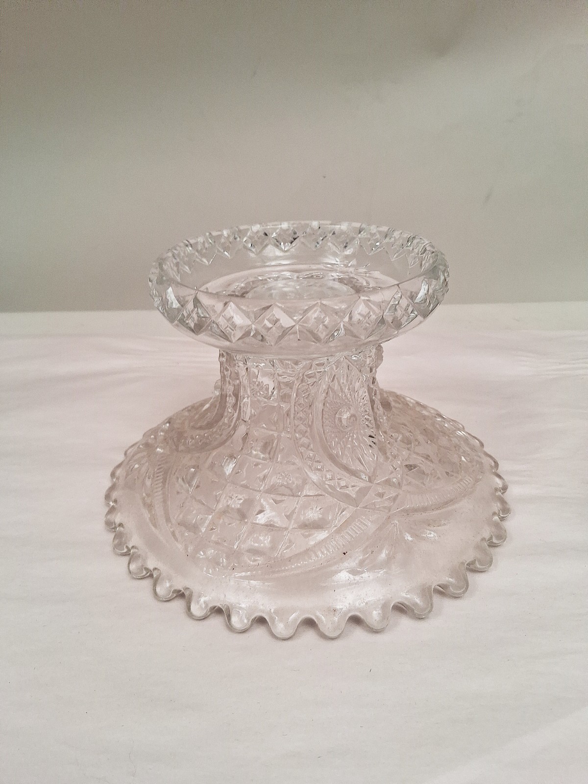 Clear Glass Pedestal Bowl