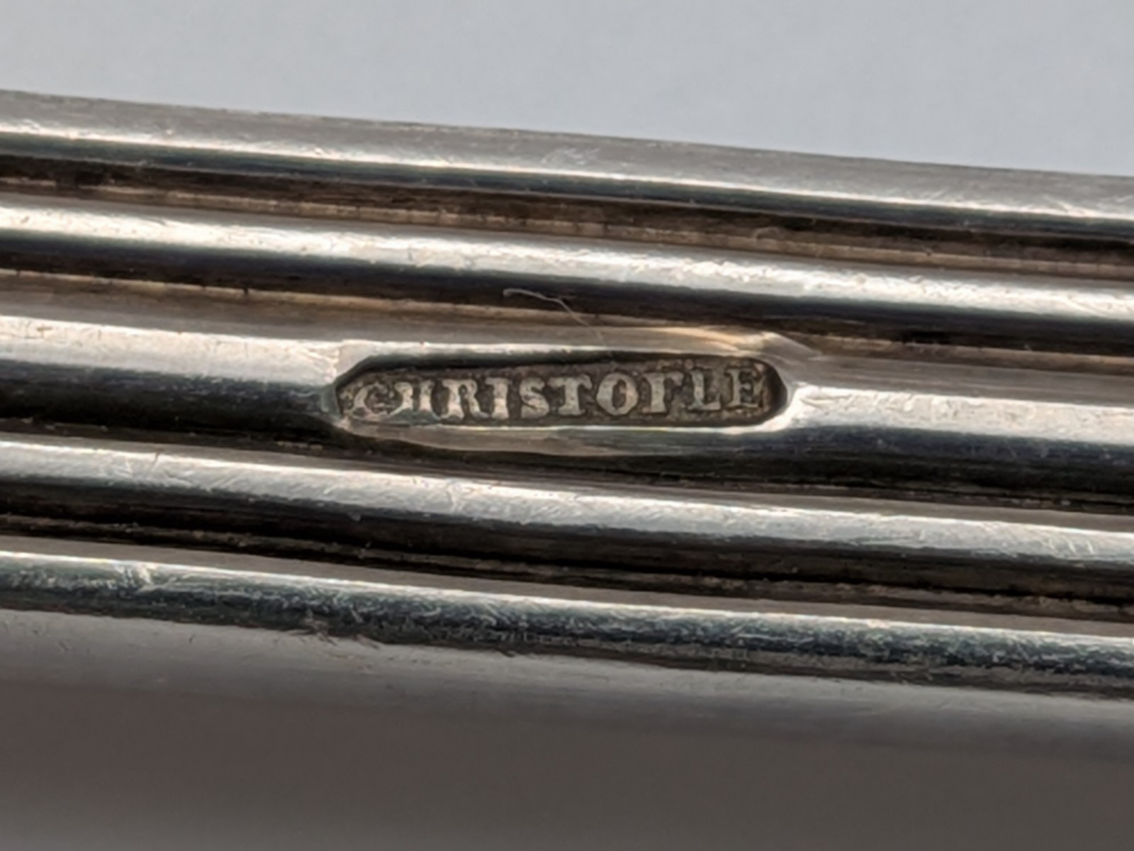 5 Christofle Chinon Pattern Silverplated Teaspoons Dessert Coffee 5 1/2 Inches