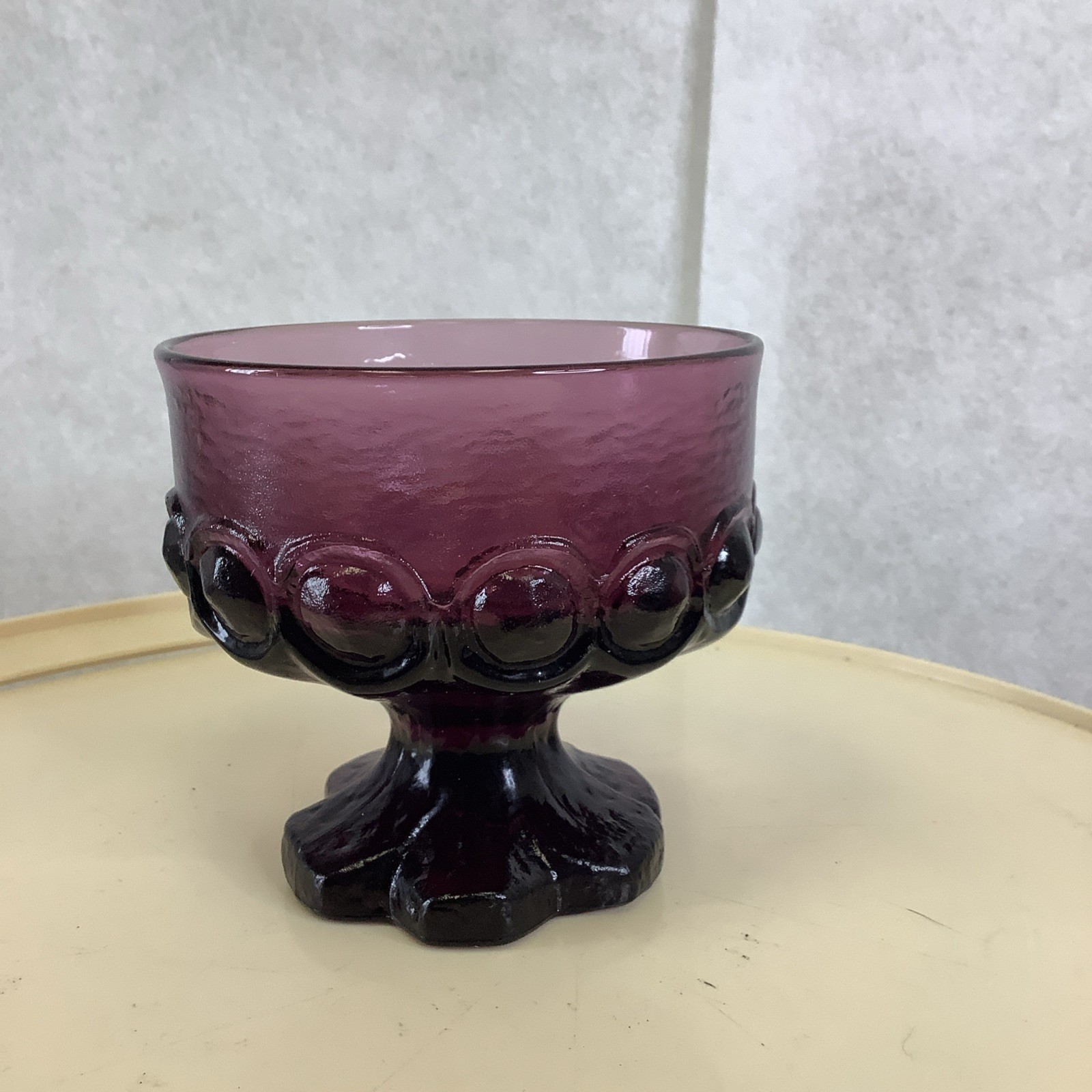 Tiffin Franciscan Madeira Amethyst Purple Plum Footed MCM Dessert Bowl