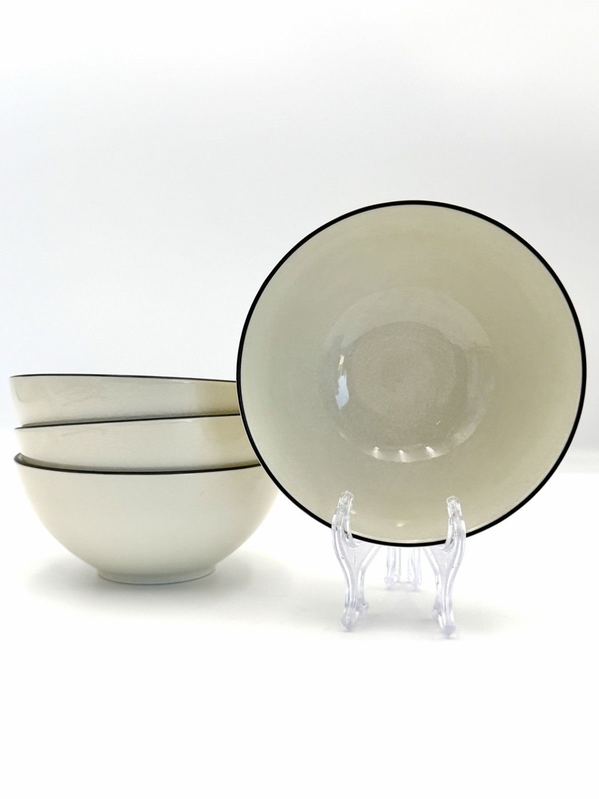 Crate Barrel Kita – Coupe Cereal Bowls 5 7/8”, Set of 4