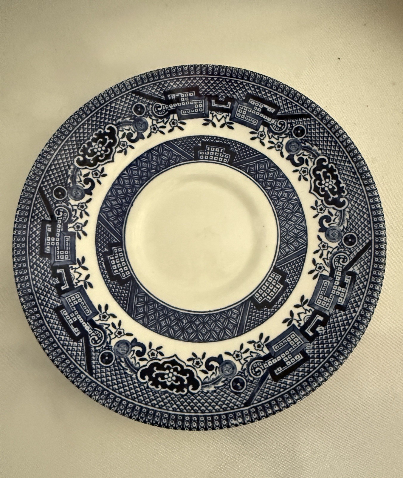 (2) 5 1/4″ CHURCHILL BLUE WILLOW CUP AND SAUCER ENGLAND EXCELLENT CONDITION
