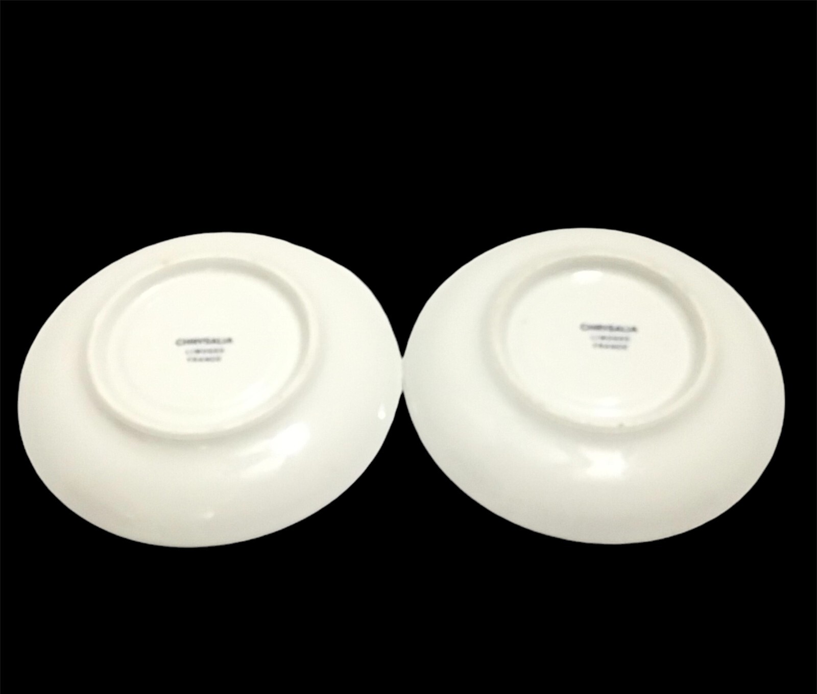 Vintage Limoges France Set 2 Cups and Saucers Santorini Island Chrysalia Hotel