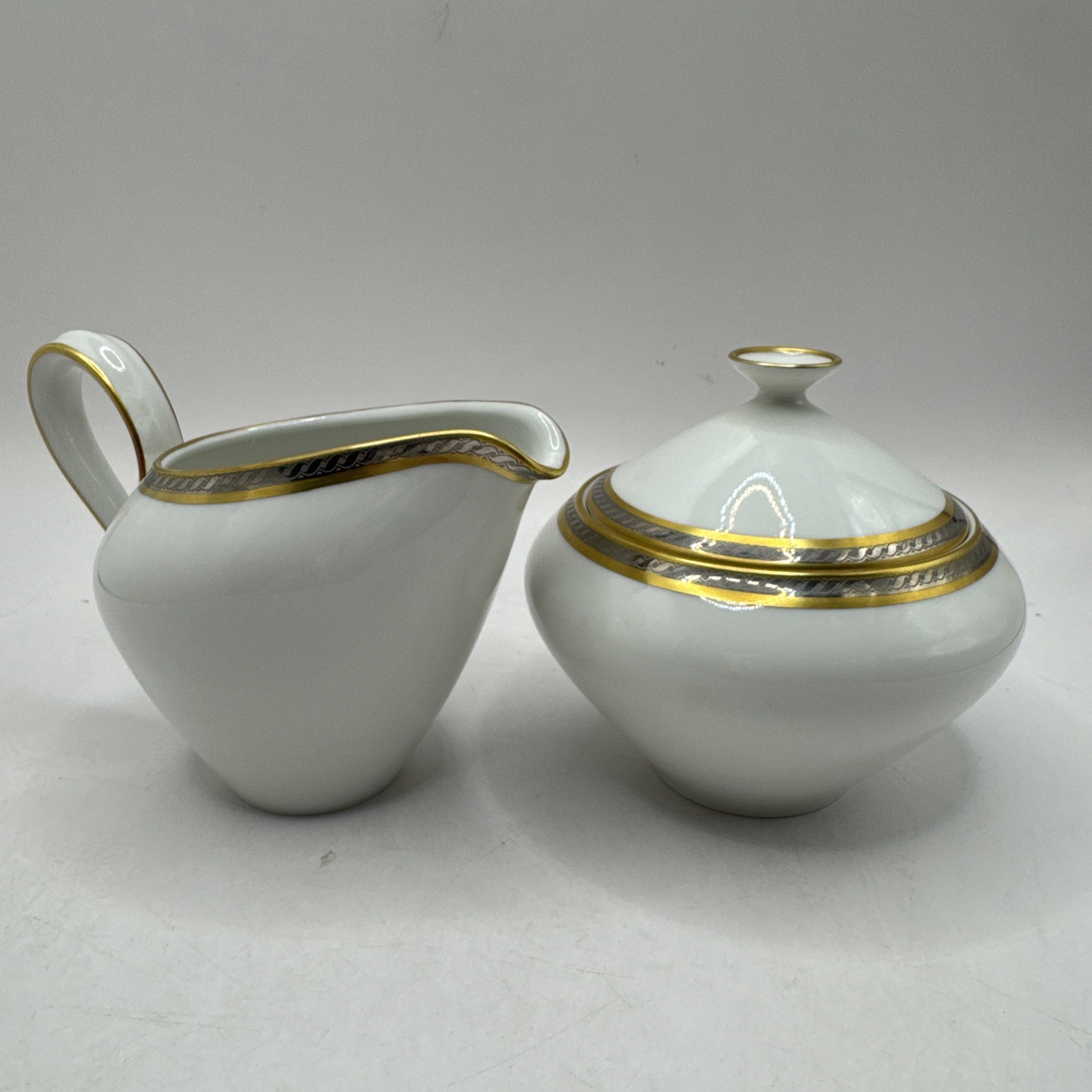 Vintage Heinrich H&C Selb Bavaria Germany Grazie Creamer and Covered Sugar
