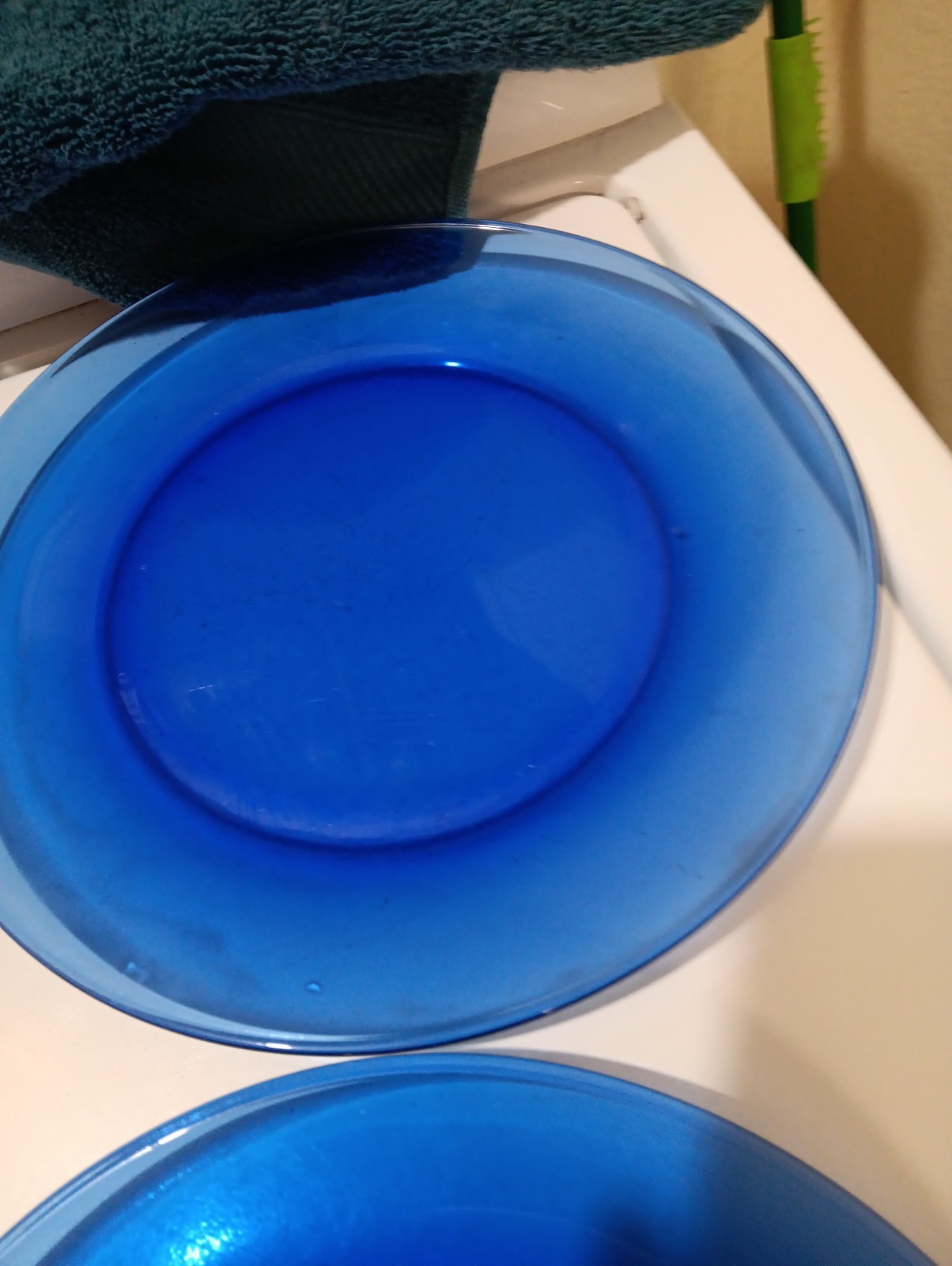 4princess House Cobalt Blue Dinner Plates 10.25 Inch Made In Portugal