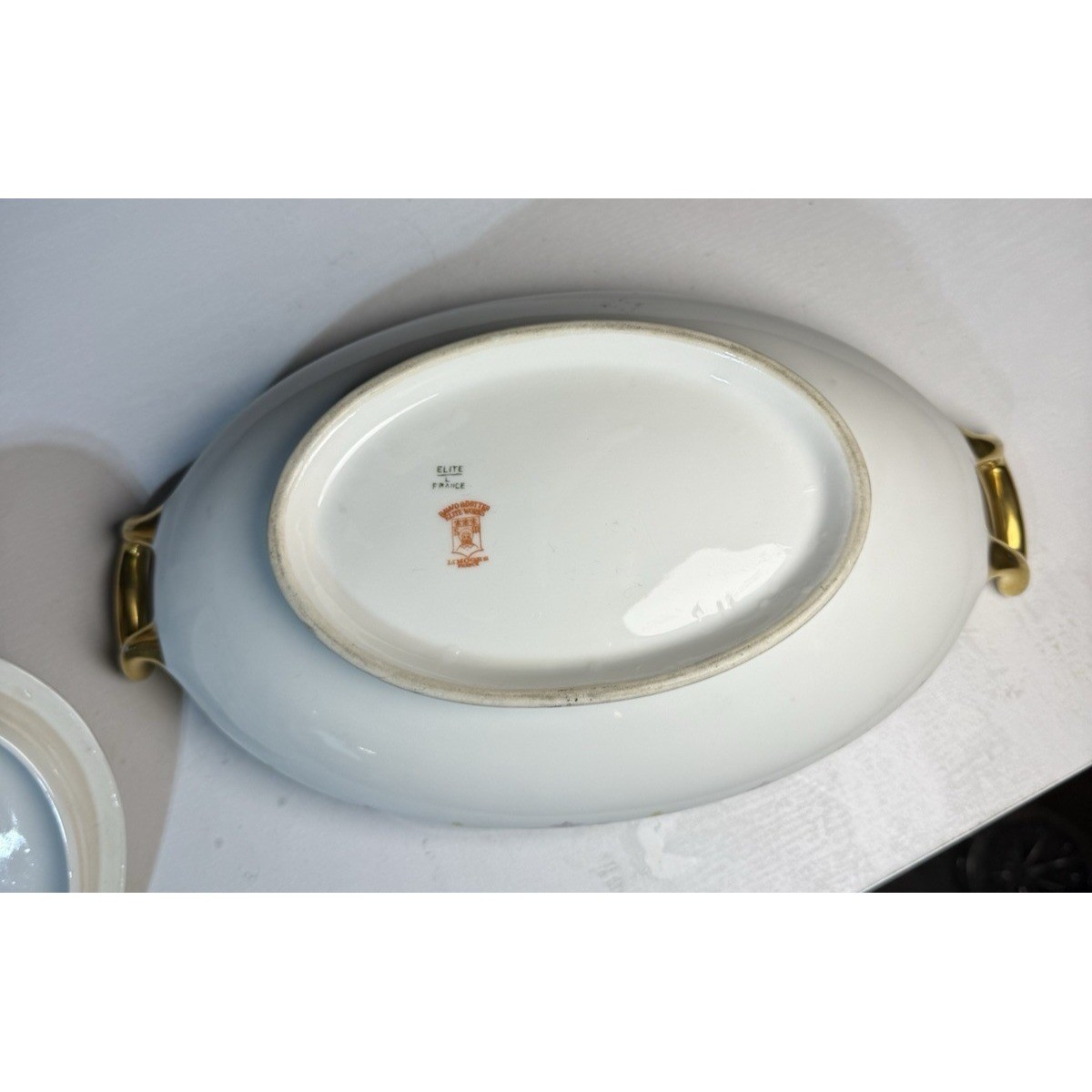 ATQ Limoges Elite Works Bawo & Dotter BWD647 Oval Covered Vegetable Server 12″