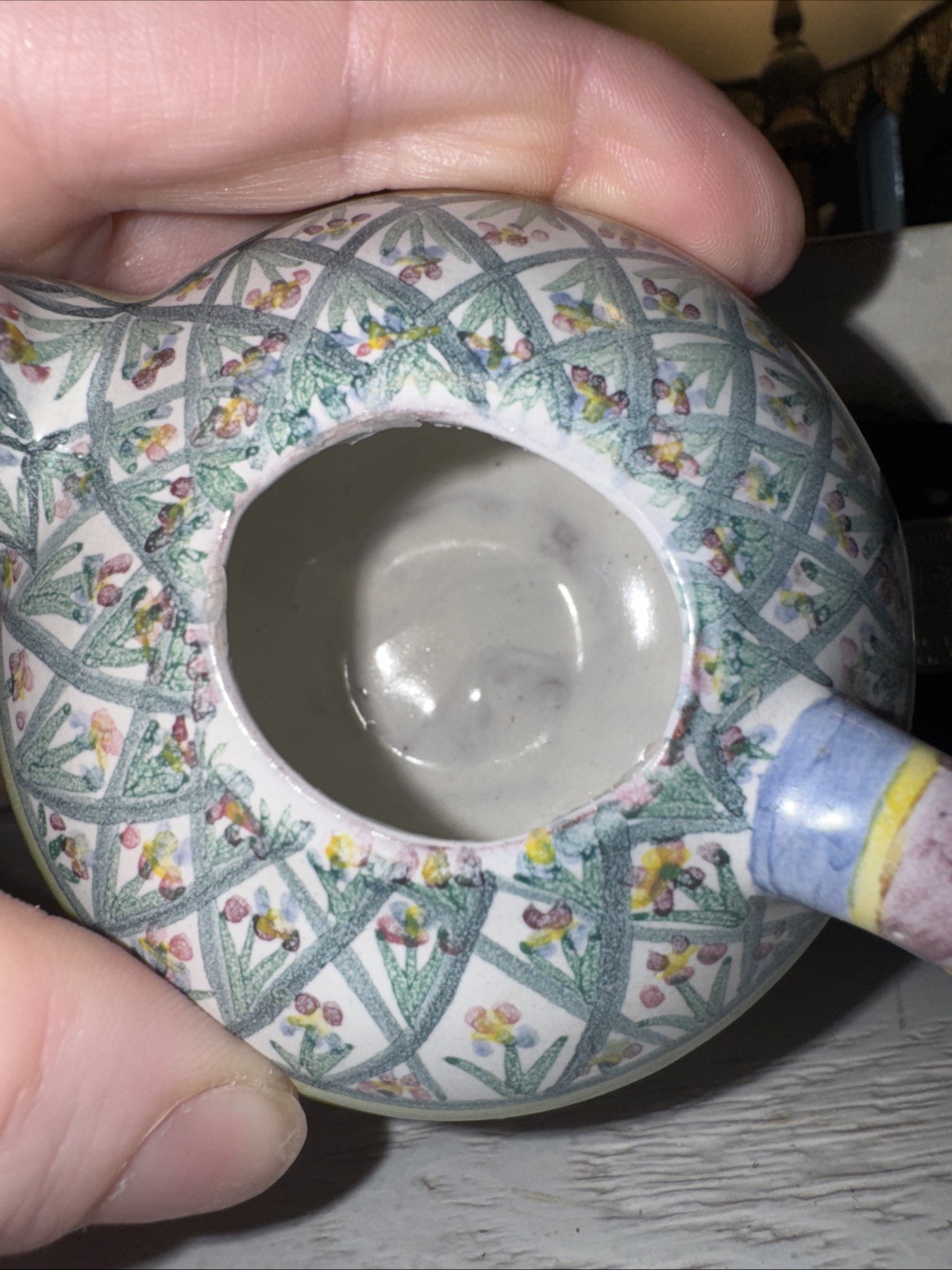 Mackenzie Childs Miniature Teapot