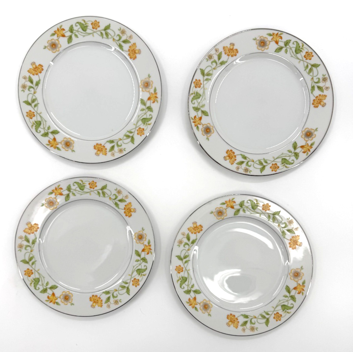 EKCO International 4 Salad Plates Generation VTG Japan Exquisite Fine China 7.5″