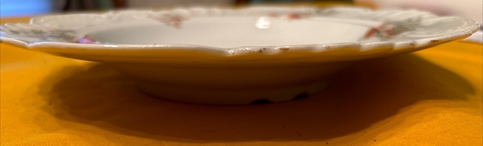 Limoges Victorian Scene Butter Dish-2-Piece