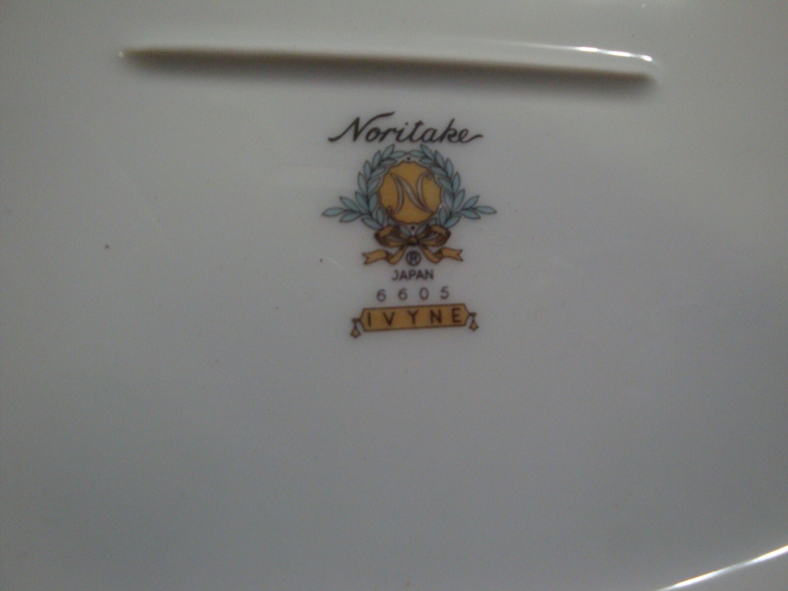 Noritake Porcelain China Ivyne Platinum Band Premium 15 Piece Lot