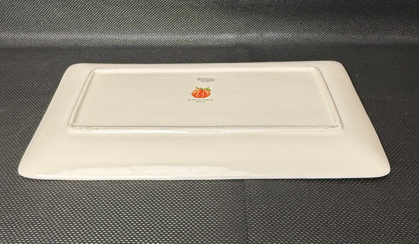 Sur La Table Pumpkin Fall Harvest Rectangular Serving Platter 14″X8″ Earthenware