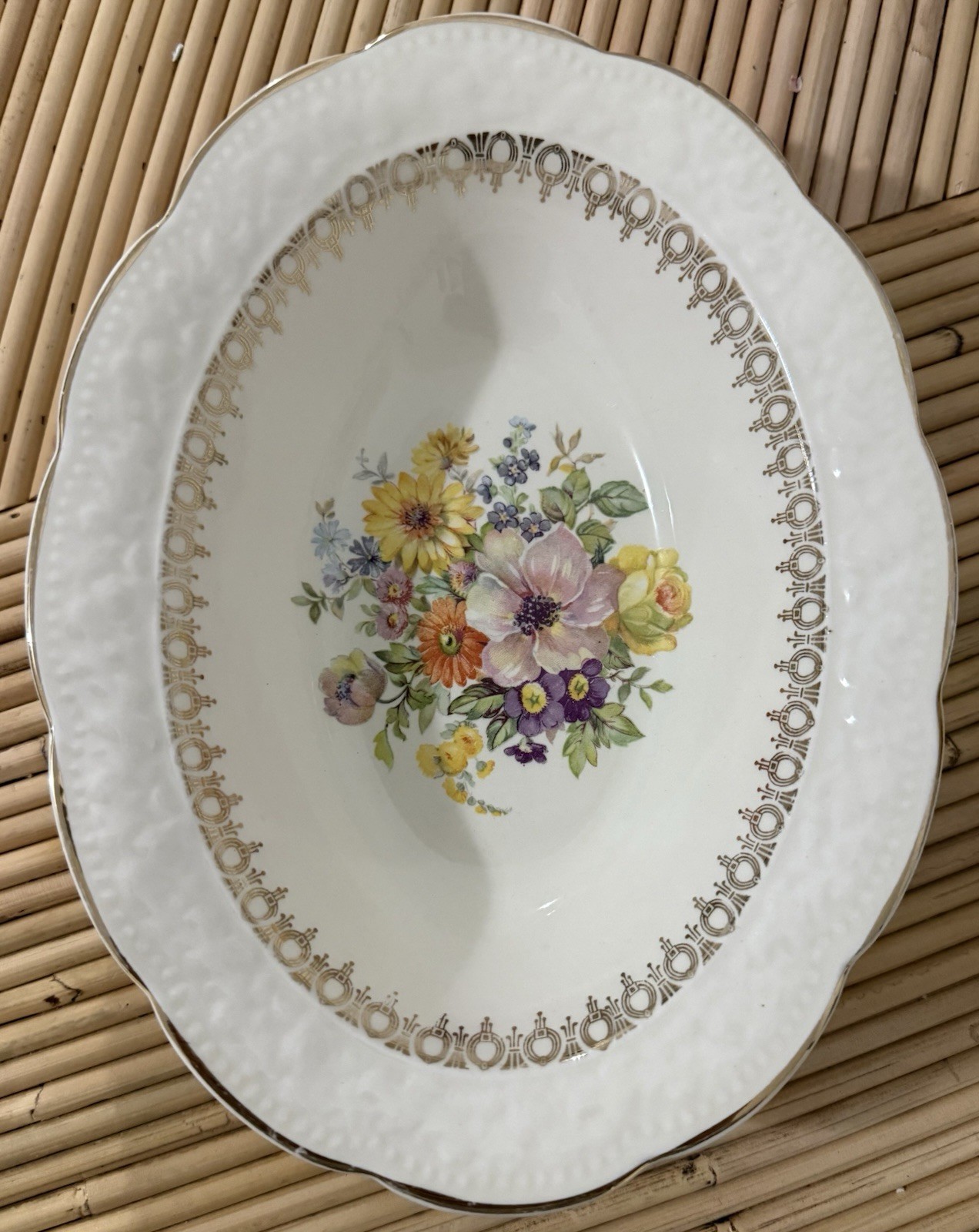 The Edwin M Knowles China Co USA 39-5 9” Oval & 39-1 8” Round Bowls