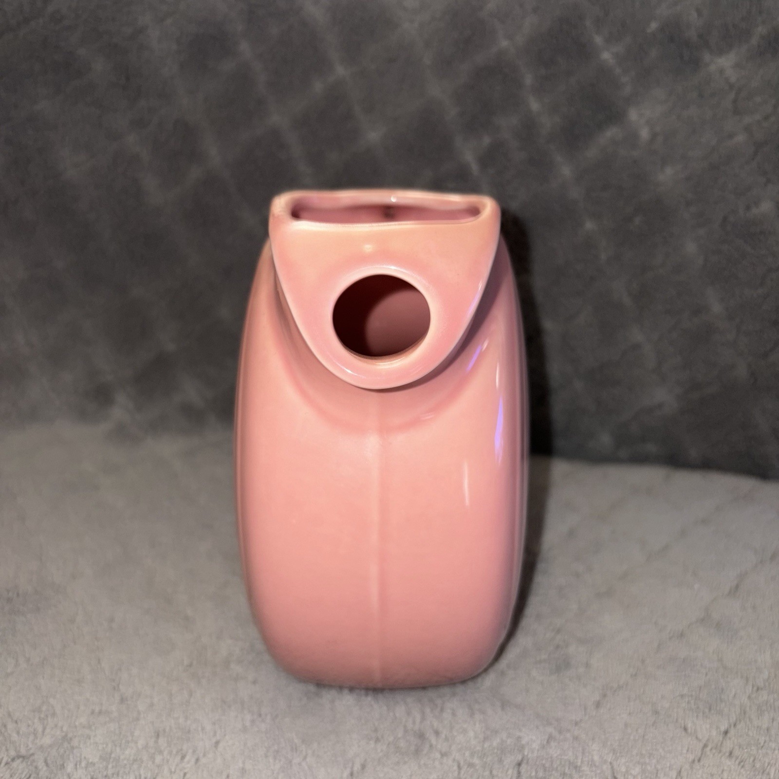 VTG 1950s 60s Pink Fiesta Disc Lemonade Tea Water Pitcher 6” USA HLC (1951-1959)