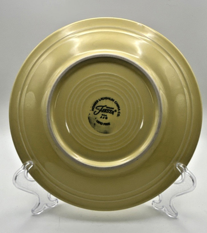 Fiesta Salad Plates Homer Laughlin HLC 7.25 set 7 Lt Green Yellow Rose Turquoise