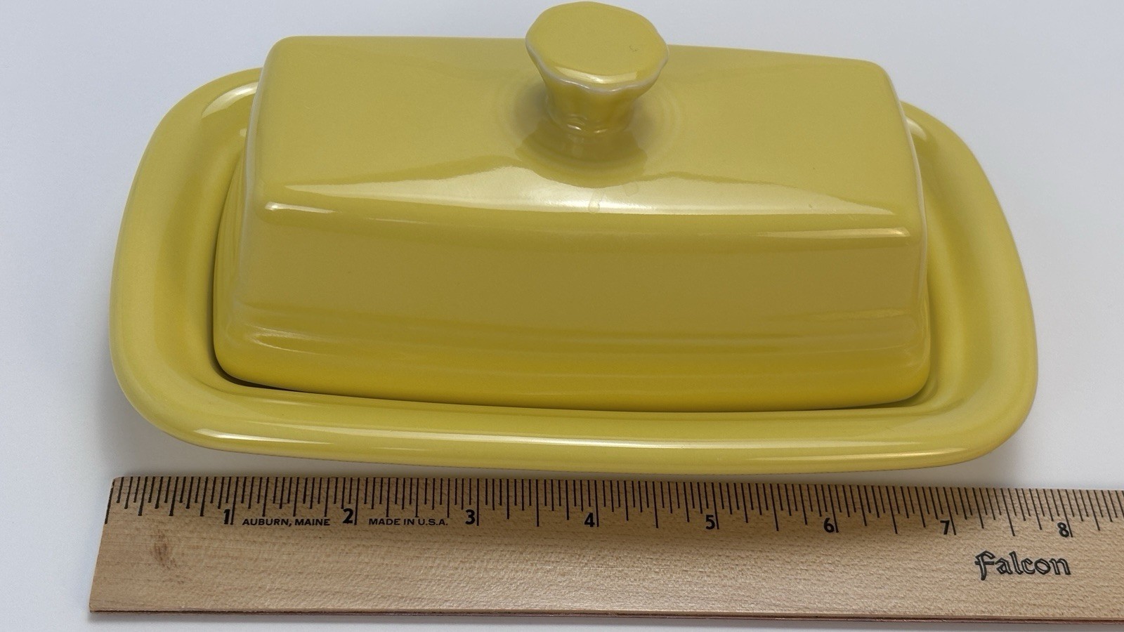 Fiesta Fiestaware Sunflower Yellow Covered Large Butter Dish Homer Laughlin USA