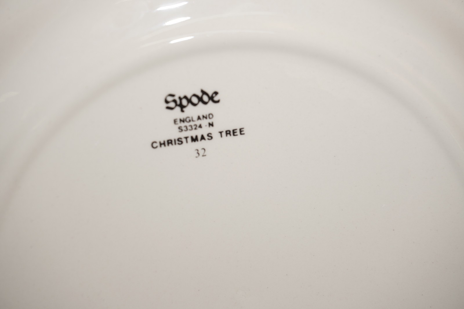 Spode Christmas Tree England Set of 4 Salad Plates, 7 3/4″ (#3-6-29-2026) (B1)