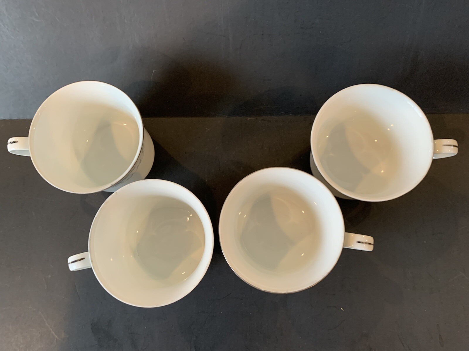 Vintage Sheffield Blue Whisper Porcelain Bone China 6 Tea Coffee Cups 1985 Japan