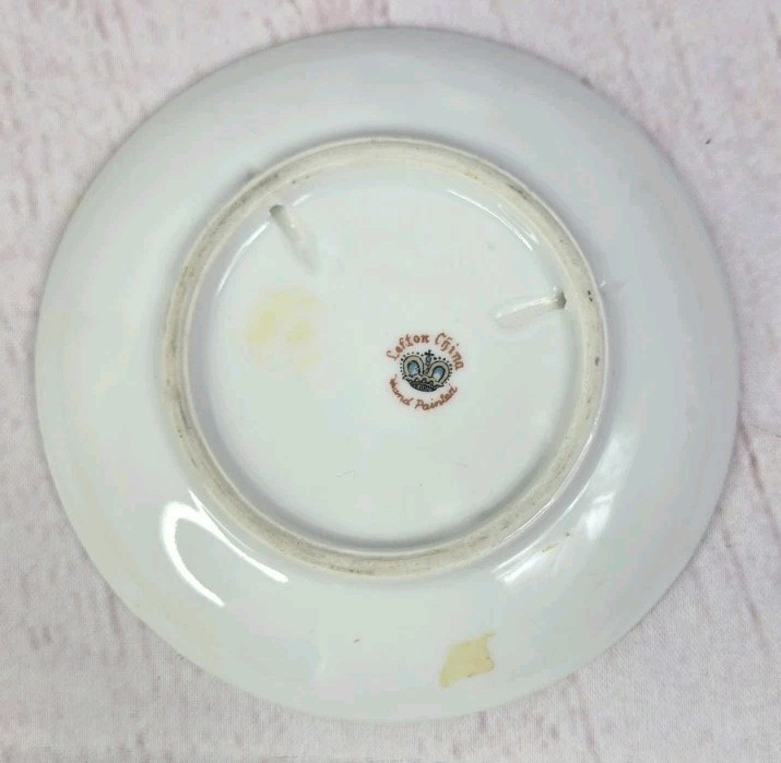1950s Original 4″ LEFTON CHINA Trinket Dish Victorian Woman JAPAN