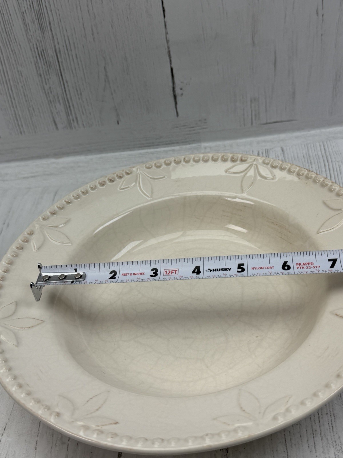 SET OF 4 Signature Housewares Sorrento IVORY White 11″ Dinner Plates