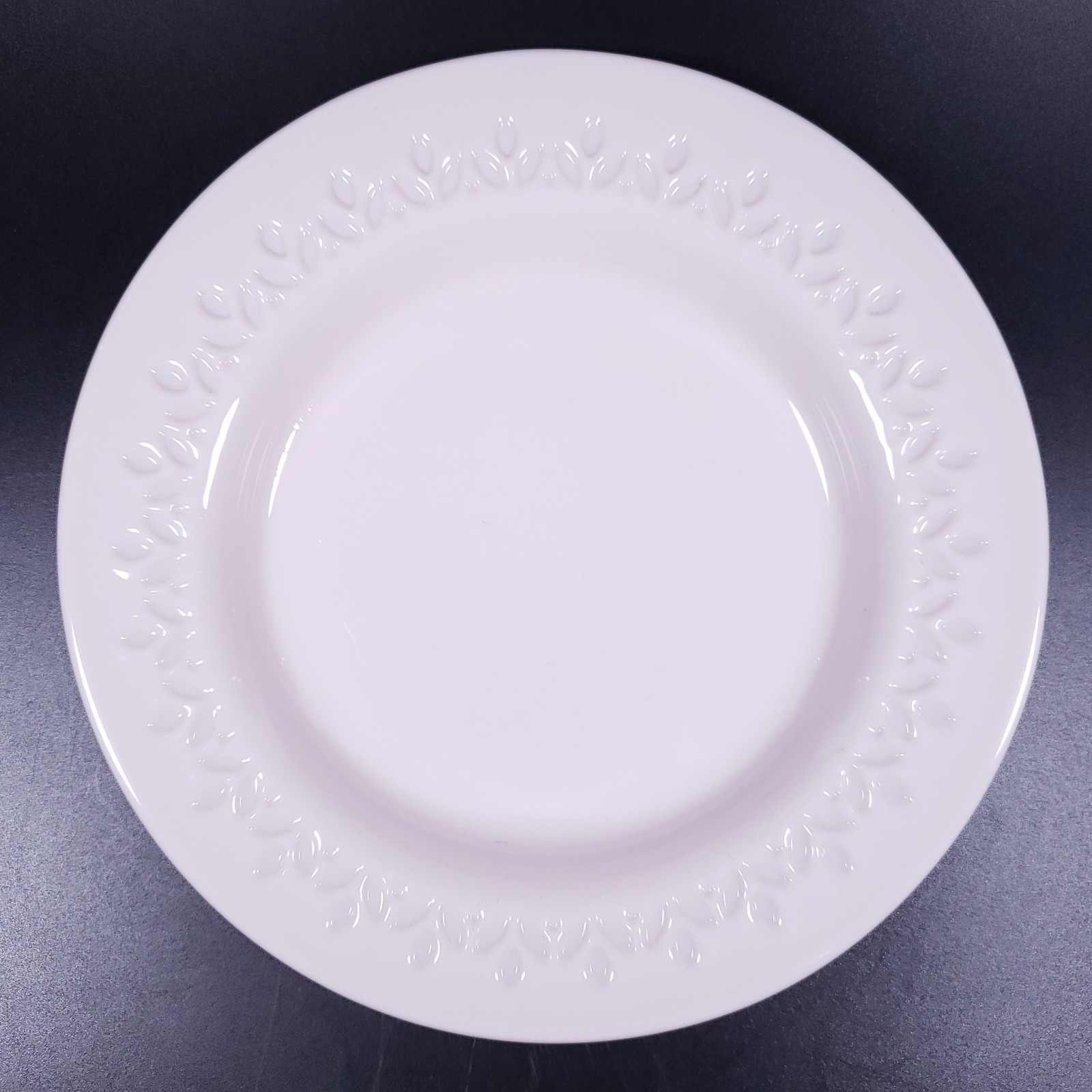 IKEA PARADISISK Off White Shell Pink Floral Tempered Glass SALAD PLATE SET