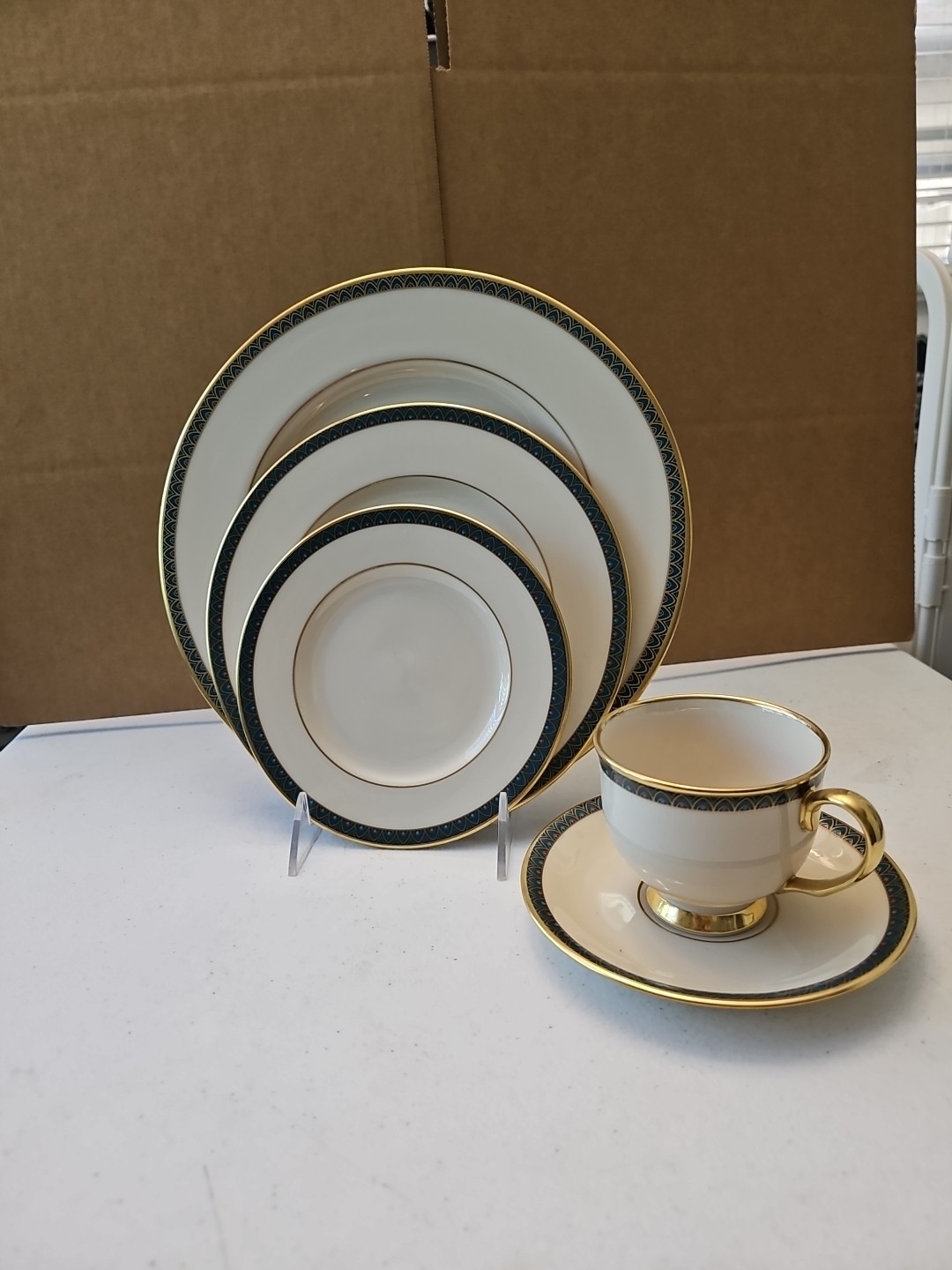 5 Pc Place Setting Lenox Patriot Bone China
