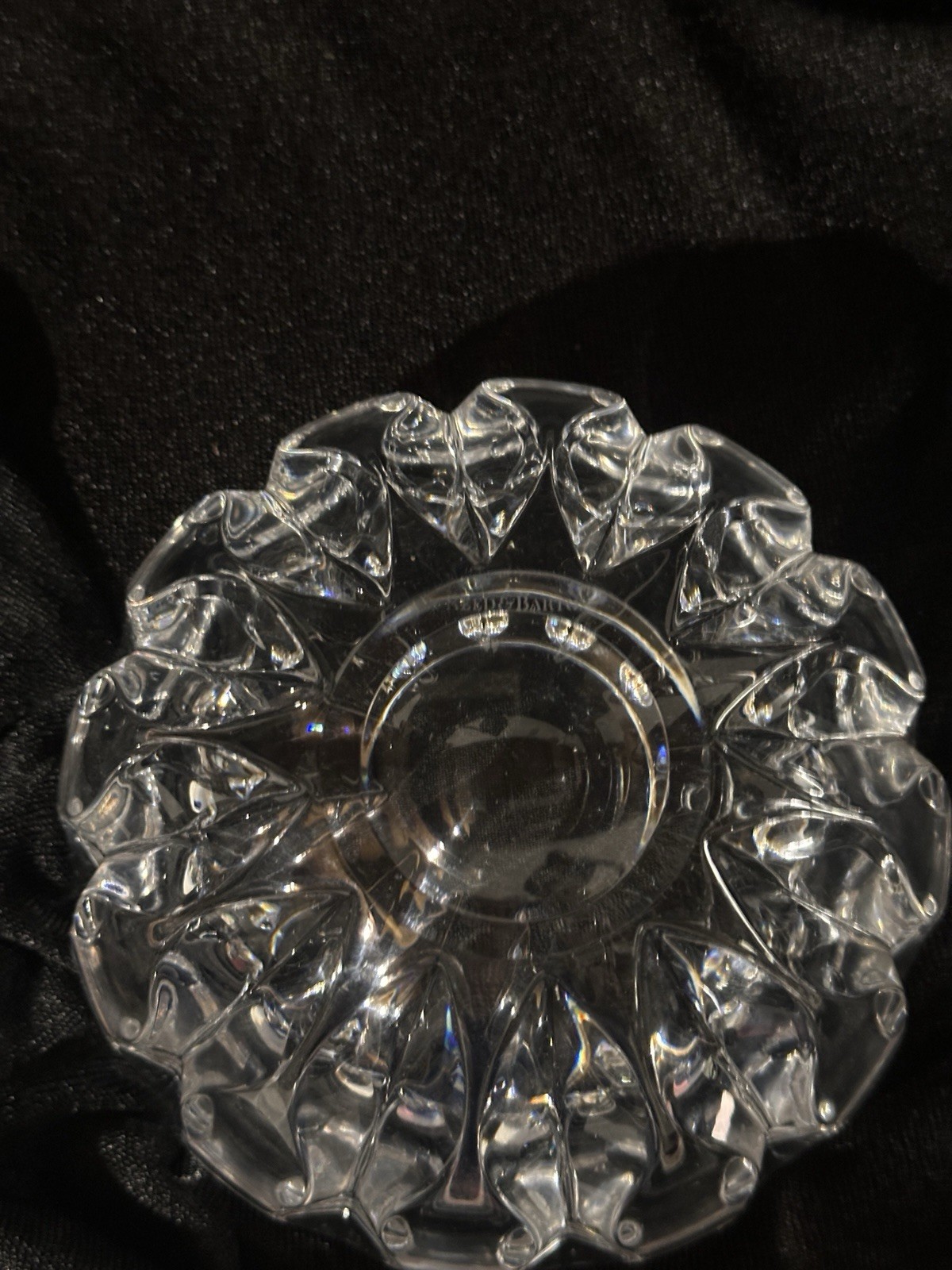 Reed & Barton Equinox 4×7”Crystal Bowl Sticker Mark On Bottom Slovenia