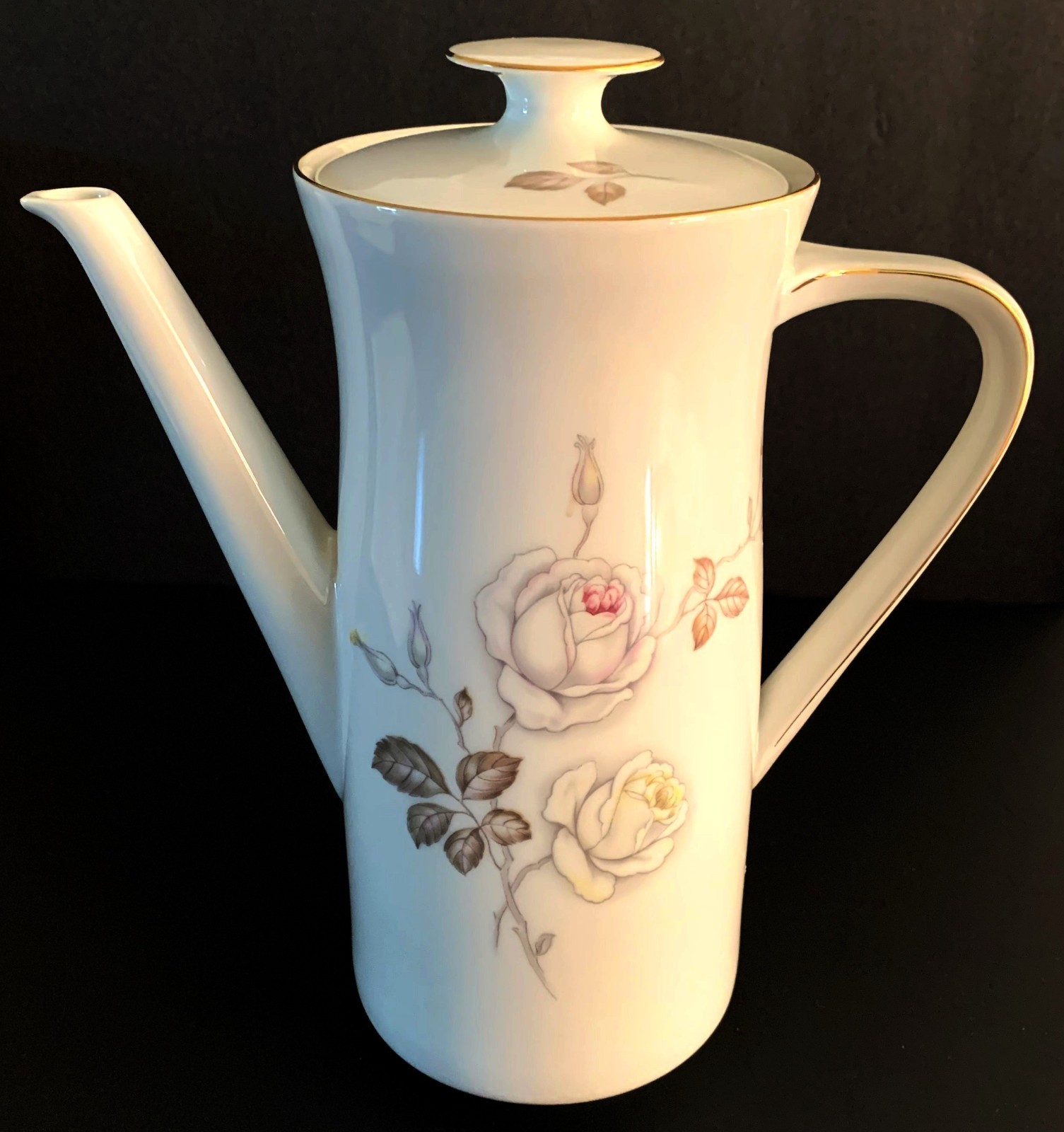 Johann Haviland “Sweetheart Rose” Coffee Pot Bavaria Germany