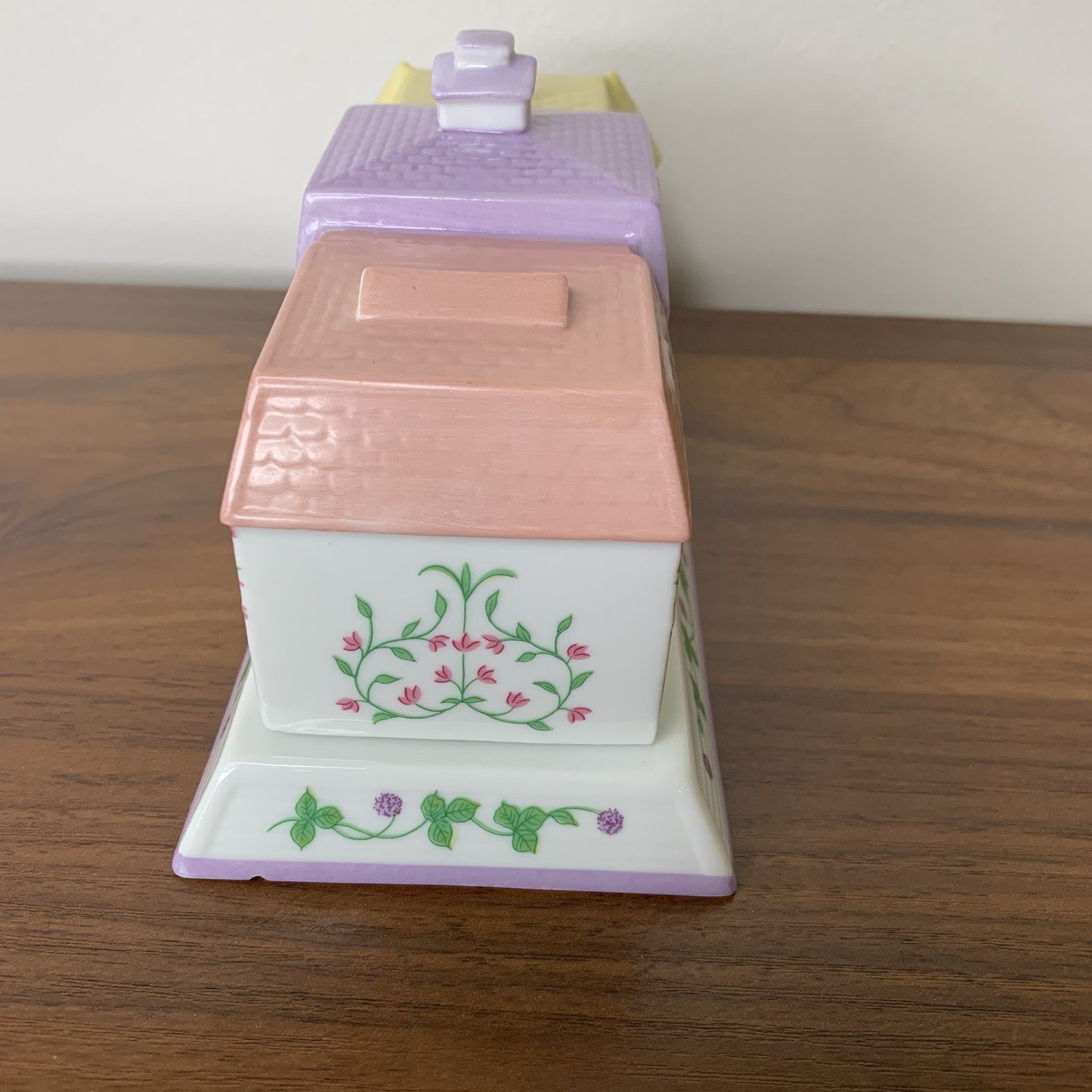 Lenox 1994 Spice Village Butter Dish Victorian Home Design Fine Porcelain