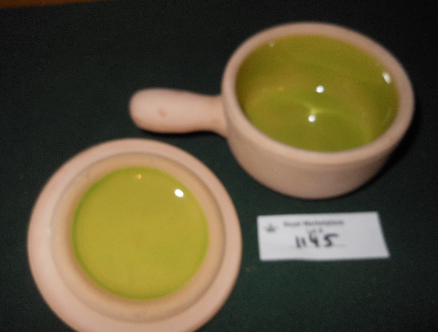 La Solana Clay Pottery Company Individual Serving Casserole Covered Bowl Vintage