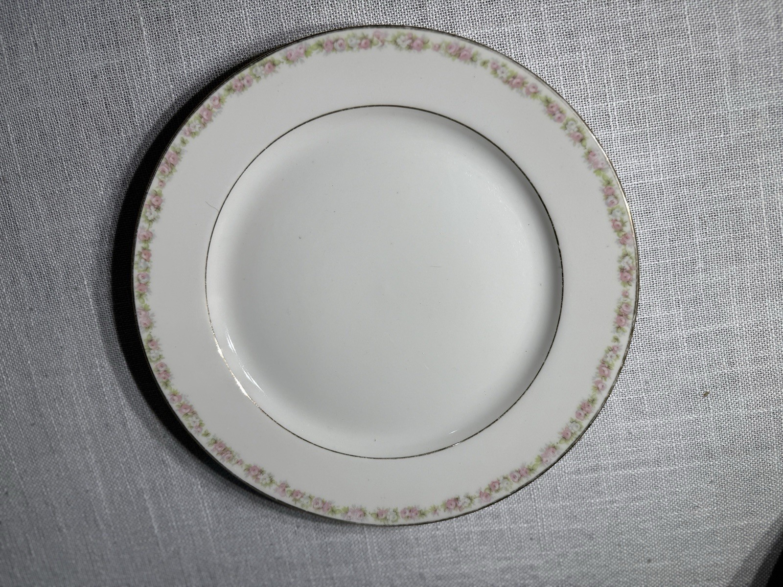 Vintage Floral Decor Display Plates Set Wedgwood Redon Haviland Pink Roses 4 Pcs