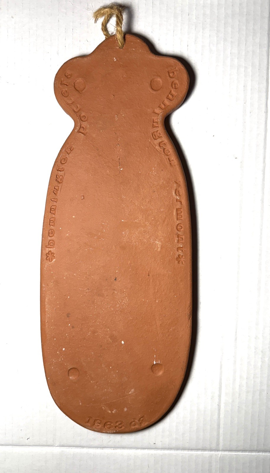 Vintage Bennington Pottery David Gil Fish Platter Dish ~ 1963 MCM terracotta